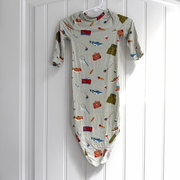 Angel Dear Knotted Gown - Fishing Things Green - Picture 1 of 4